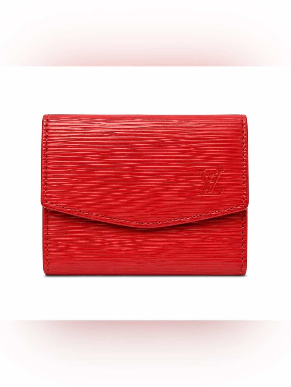 Louis Vuitton Red Epi Leather Envelope Wallet
